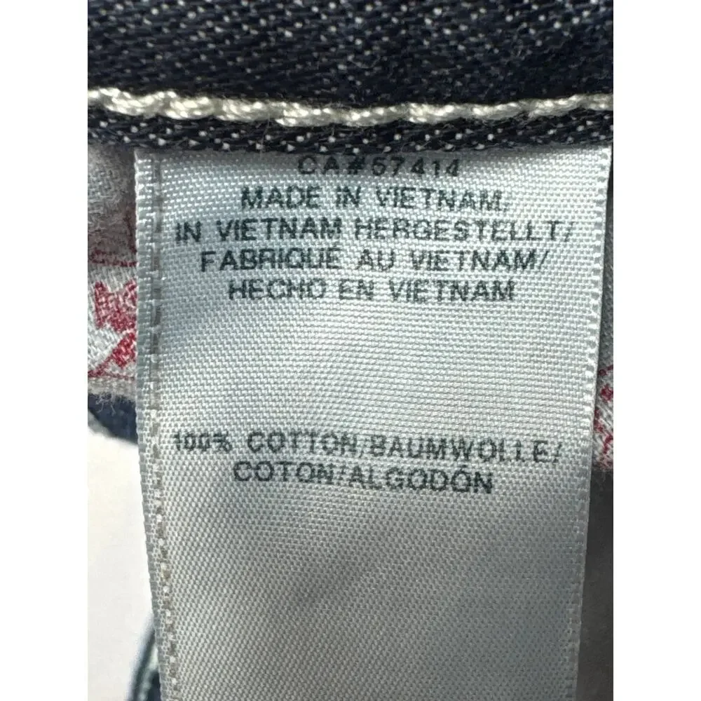 True Religion Men's Straight Natural Blue Jeans - Size 36 (36x33)